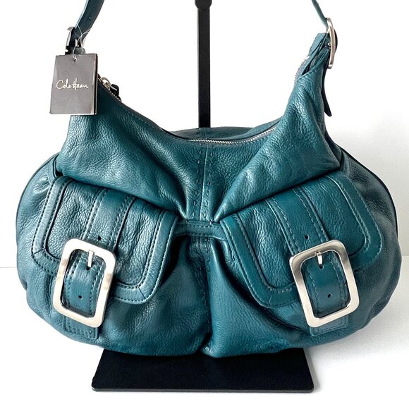 Cole Haan Pocket Hobo Moroccan Blue Village Soft Bag, Never Used, With Tags! - Picture 3 of 16